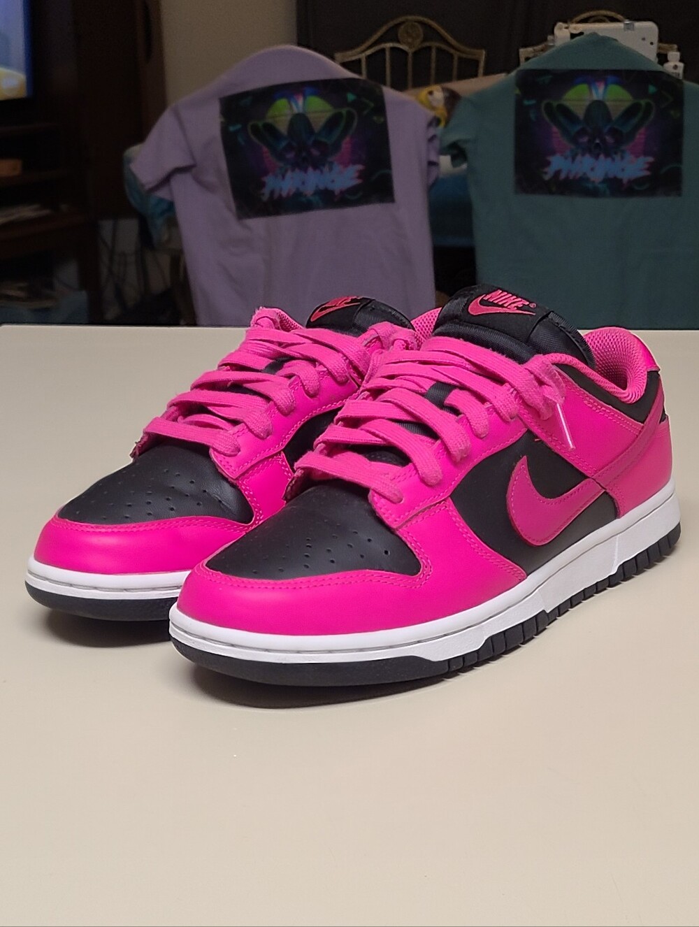 Nike Dunk Low Fierce Pink casual low top skateboard sneakers size 9.5